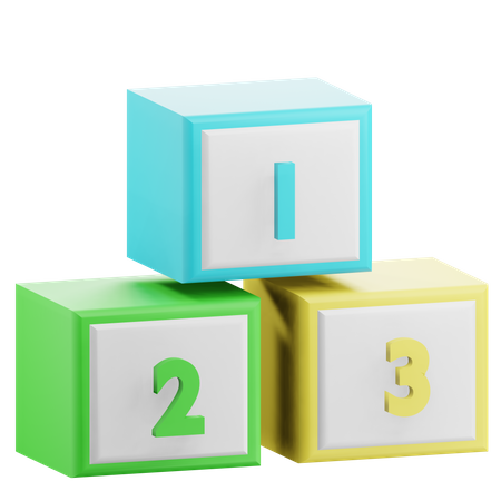 Number Cubes  3D Icon