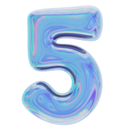 Number Five  3D Icon