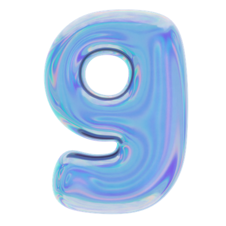 Number Nine  3D Icon