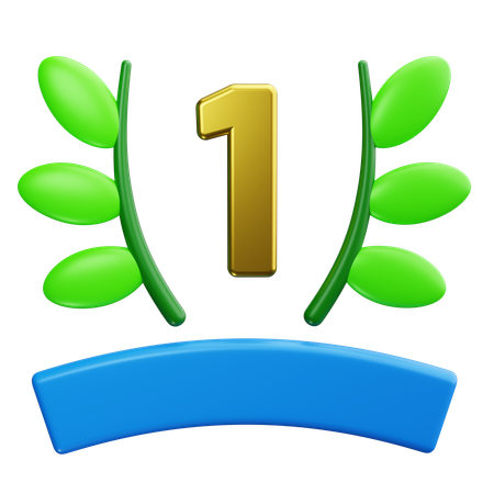 Number One  3D Icon
