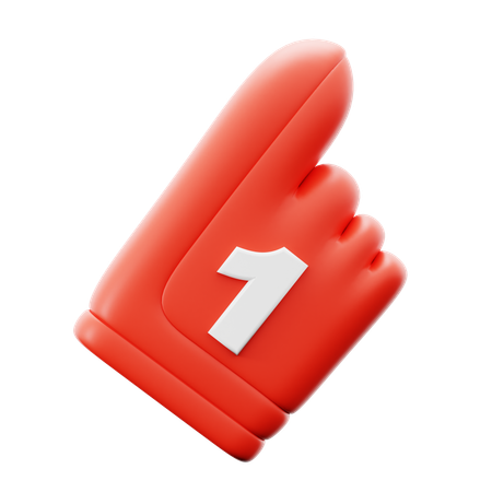 Number One Suppoter  3D Icon