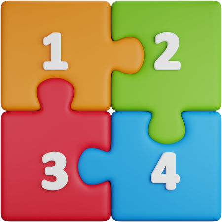 Number Puzzle  3D Icon