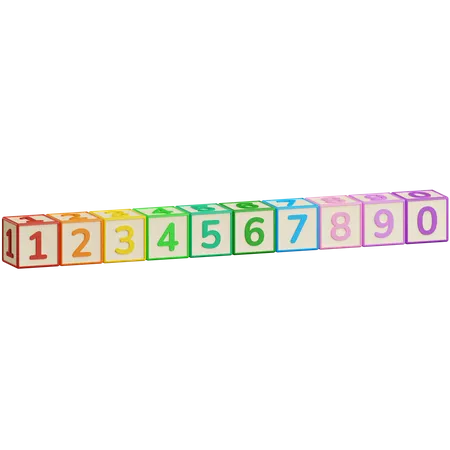 Numbers box  3D Icon