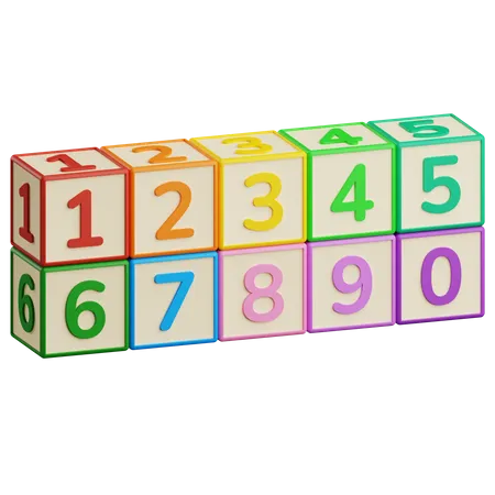 Numbers box  3D Icon
