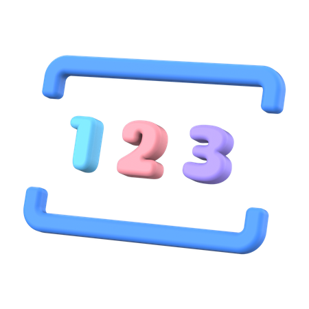 Numeric  3D Illustration