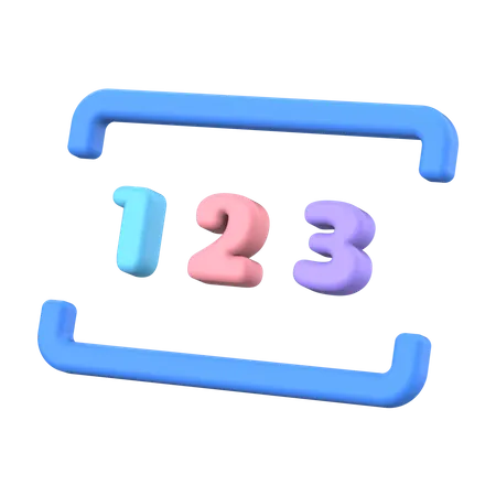 Numeric 3D Illustration