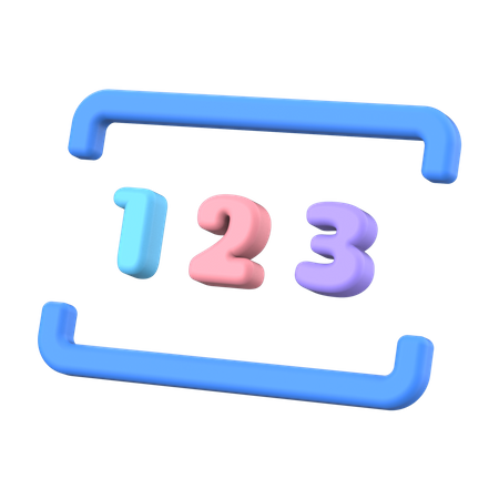 Numeric  3D Icon