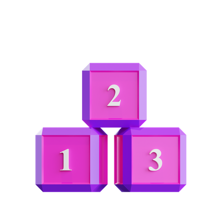 Numeric Box  3D Icon