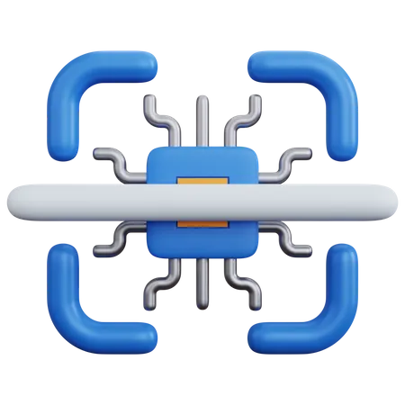 Numérisation de puces  3D Icon