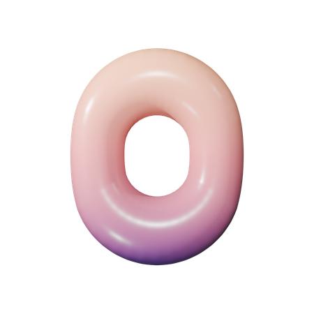 Número 0  3D Icon