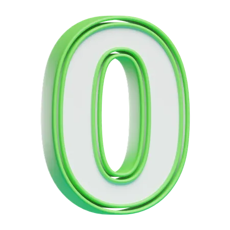 Numéro 0  3D Icon