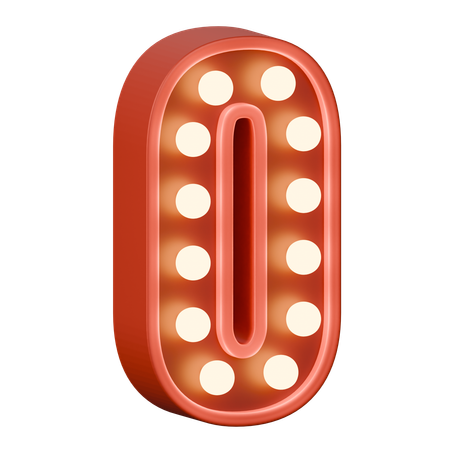 Numéro 0  3D Icon