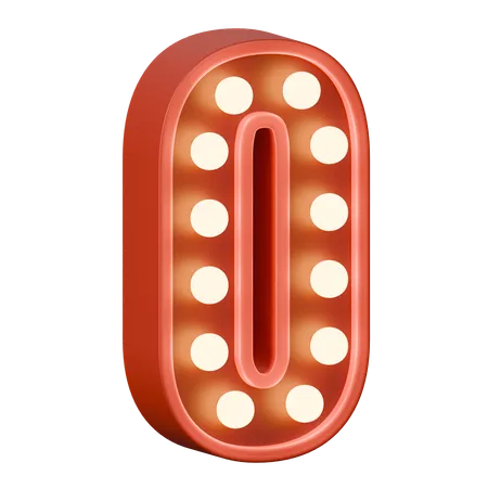 Numéro 0  3D Icon