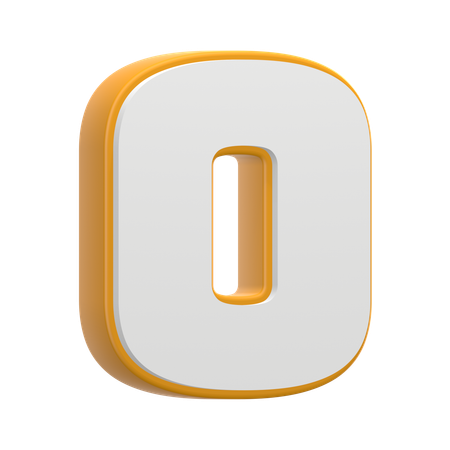 Numéro 0  3D Icon