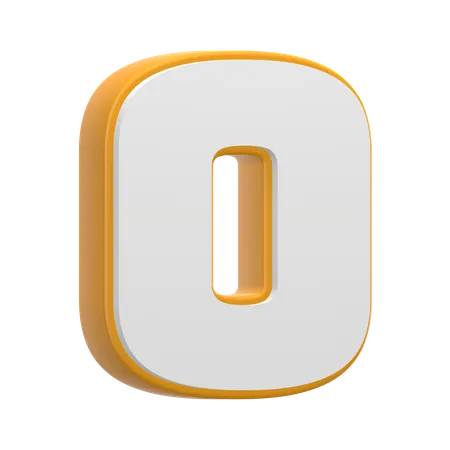 Numéro 0  3D Icon