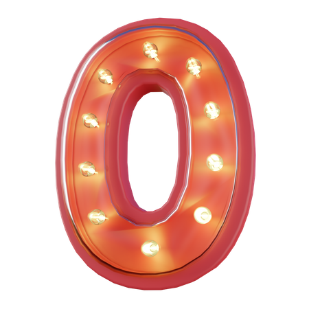 Numero 0  3D Icon