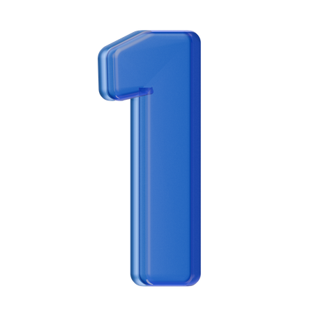 Numéro 1  3D Icon
