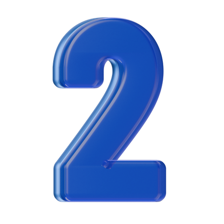 Numéro 2  3D Icon