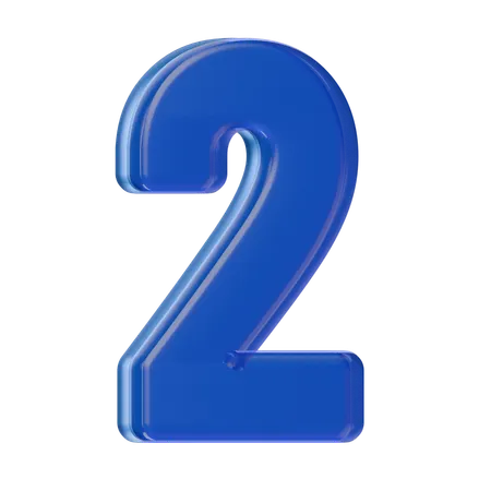 Numéro 2  3D Icon