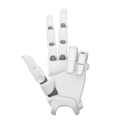 Main de robot numéro 2  3D Illustration