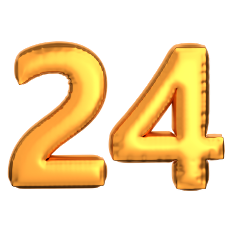 Numero 24  3D Icon