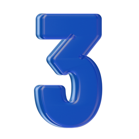 Numéro 3  3D Icon