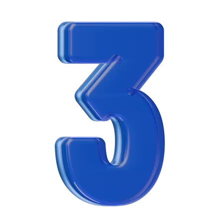 Numéro 3  3D Icon