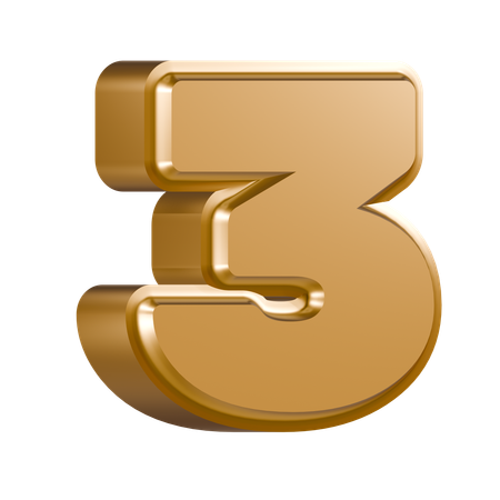 Numéro 3  3D Icon