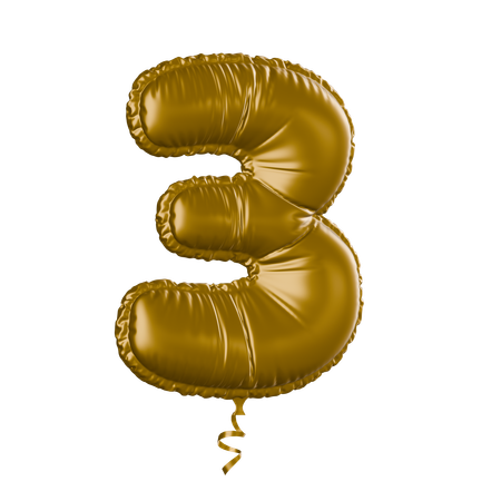 Numéro 3  3D Icon