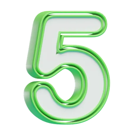 Numéro 5  3D Icon