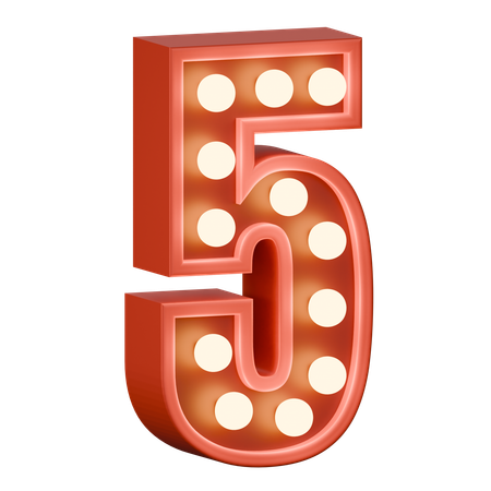 Numéro 5  3D Icon