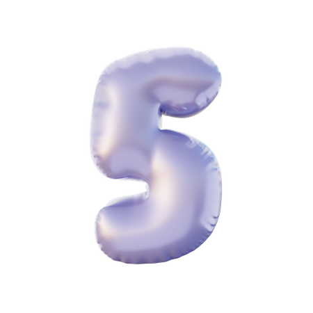 Número 5  3D Icon