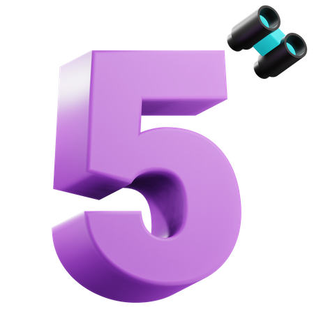Numéro 5  3D Icon