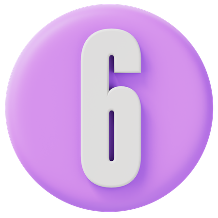 Numéro 6  3D Icon