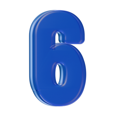 Numéro 6  3D Icon