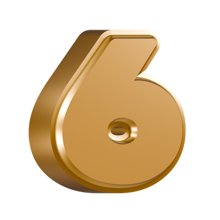 Numéro 6  3D Icon