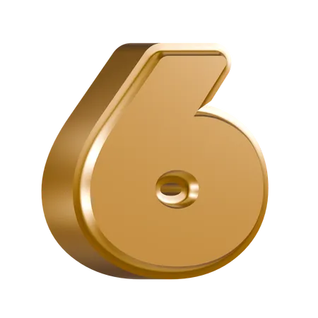 Numéro 6  3D Icon