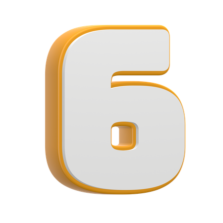 Numéro 6  3D Icon