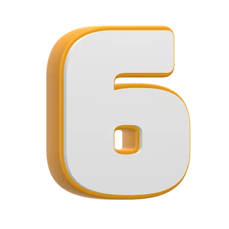 Numéro 6  3D Icon