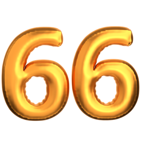 Numéro 66  3D Icon