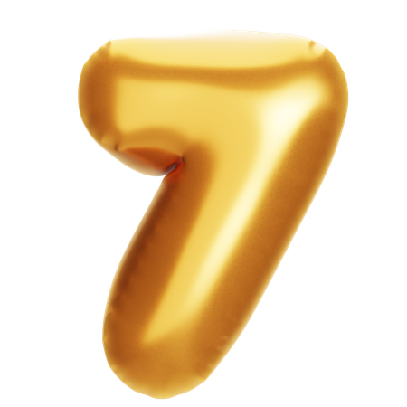 Número 7  3D Icon