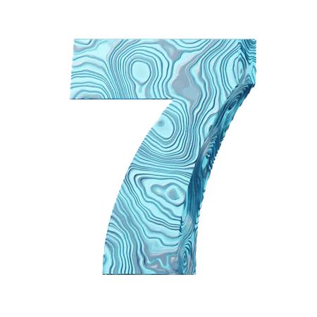 Numero 7  3D Icon