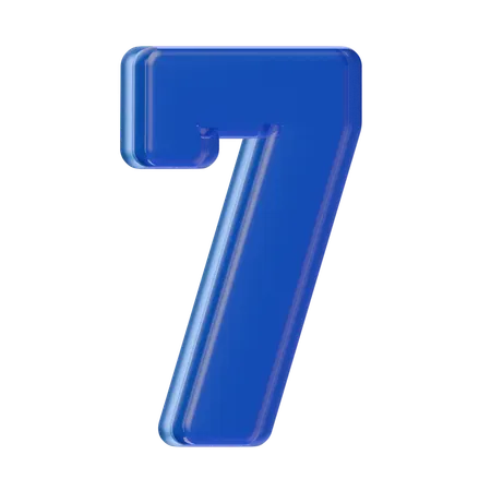 Numéro 7  3D Icon