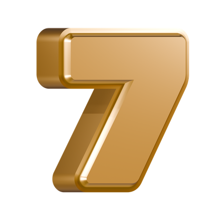 Numéro 7  3D Icon