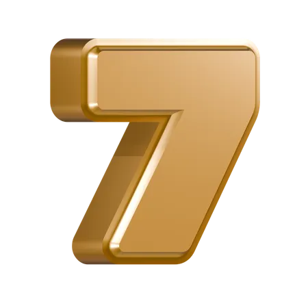 Numéro 7  3D Icon