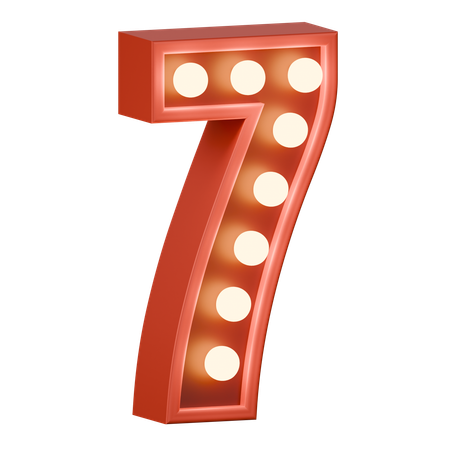 Numéro 7  3D Icon