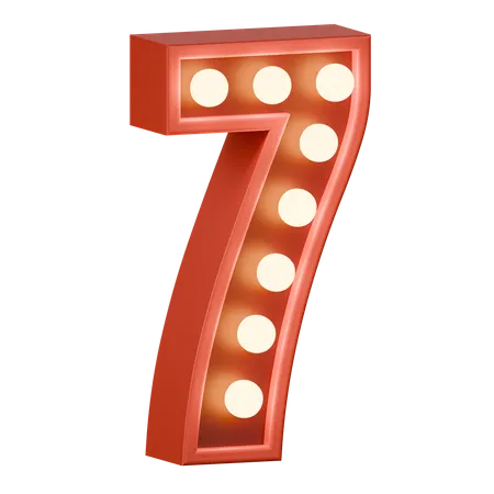 Numéro 7  3D Icon