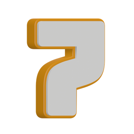 Numéro 7  3D Icon