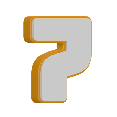 Numéro 7  3D Icon