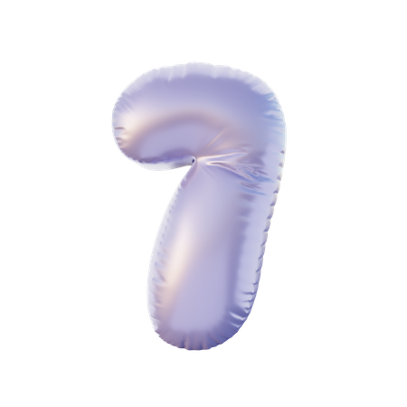 Número 7  3D Icon
